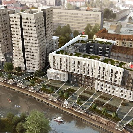 River Deluxe Atal Towers Apartment Breslau Exterior foto