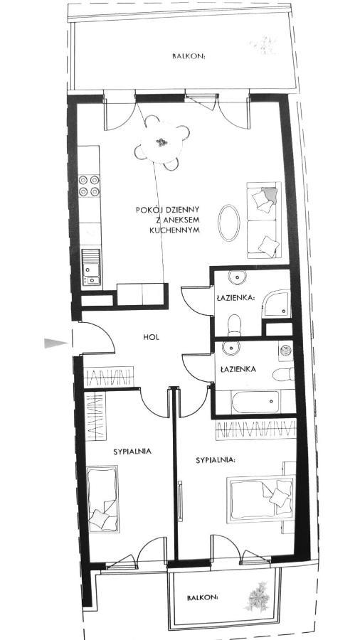 River Deluxe Atal Towers Apartment Breslau Exterior foto